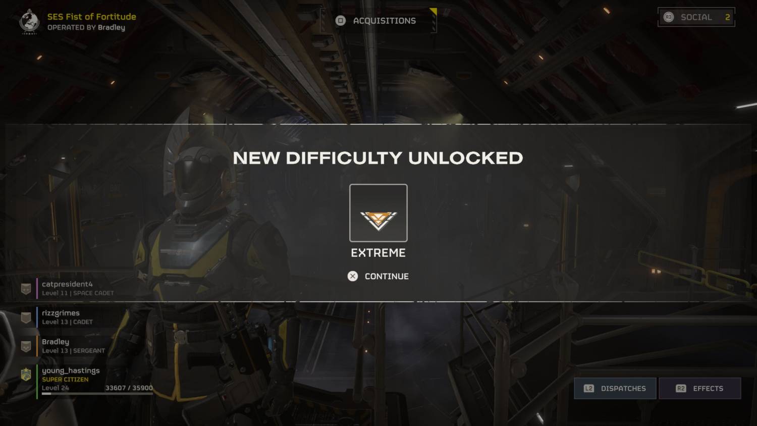 unlocking difficulty level