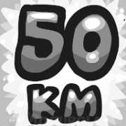 50-km achievement icon