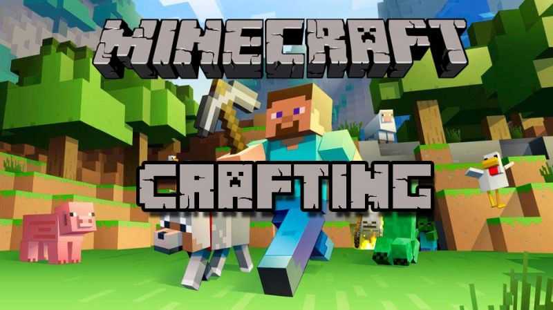 crafting and building minecraft